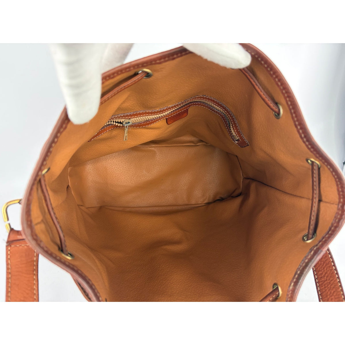 Celine Macadam Drawstring Bucket Bag Brown Coated Canvas Crossbody Vintage